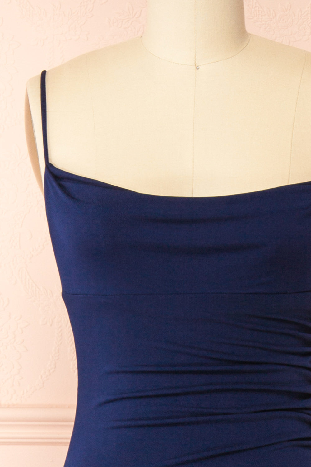 Nayla Navy | Mermaid Maxi Dress with Open Back