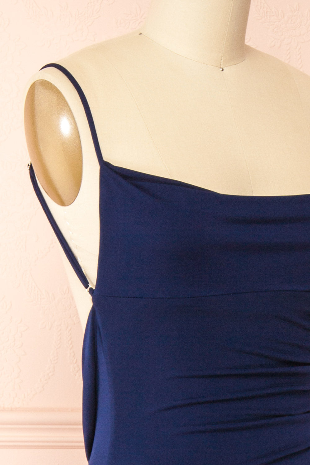 Nayla Navy | Mermaid Maxi Dress with Open Back