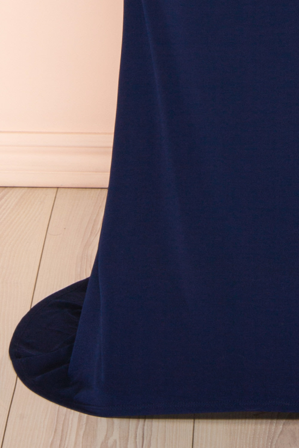 Nayla Navy | Mermaid Maxi Dress with Open Back