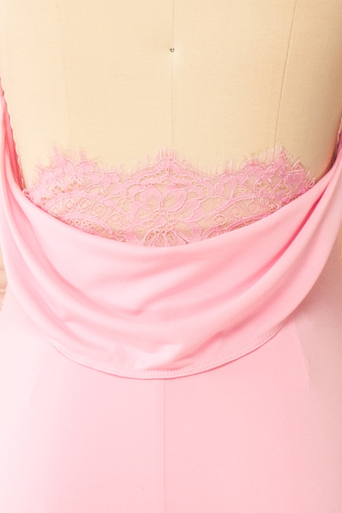 Nayla Pink | Mermaid Maxi Dress with Open Back