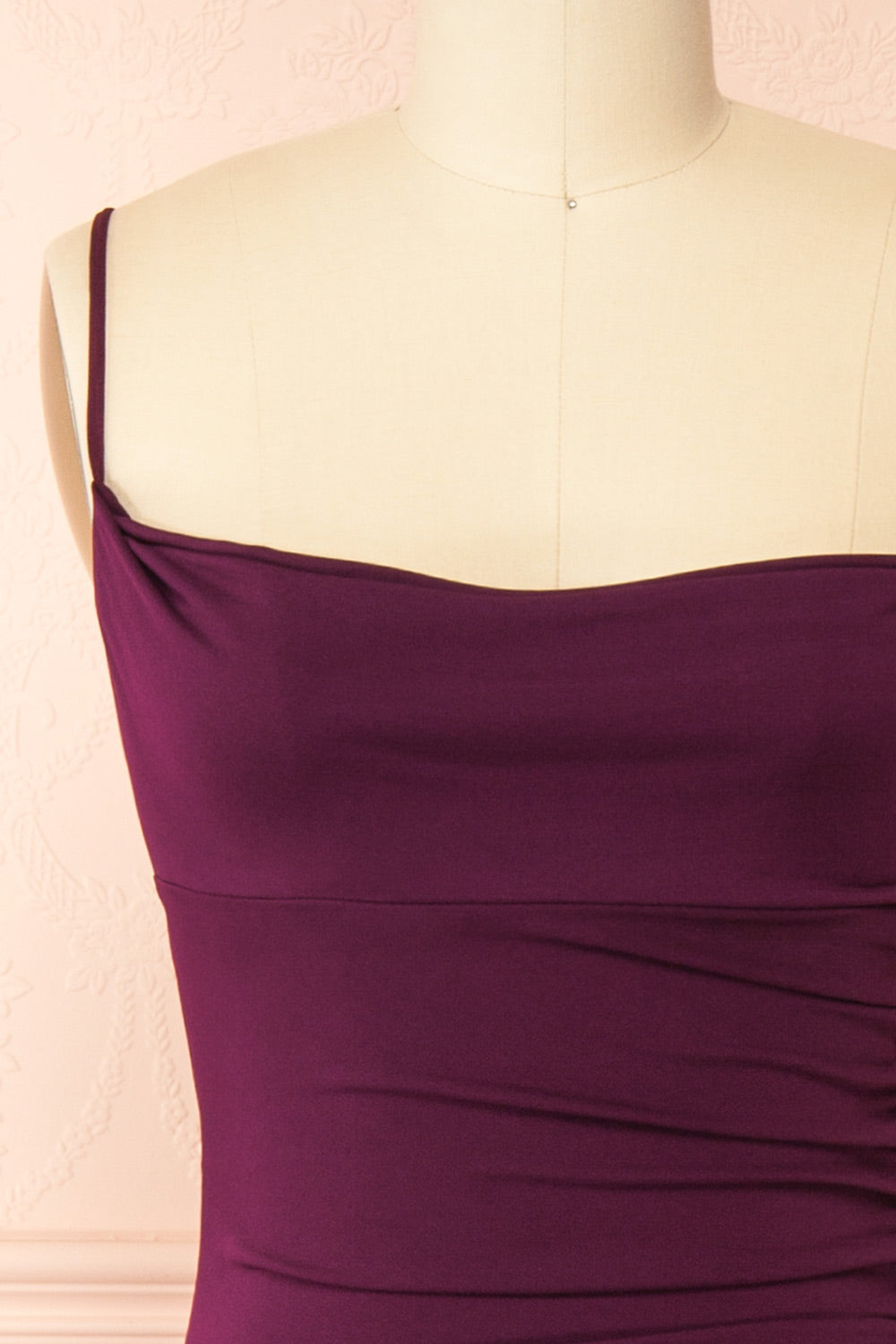 Nayla Purple | Mermaid Maxi Dress with Open Back