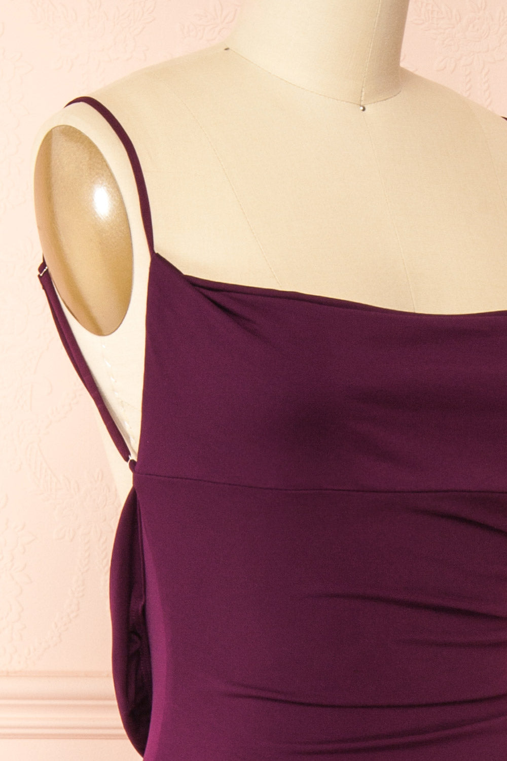Nayla Purple | Mermaid Maxi Dress with Open Back