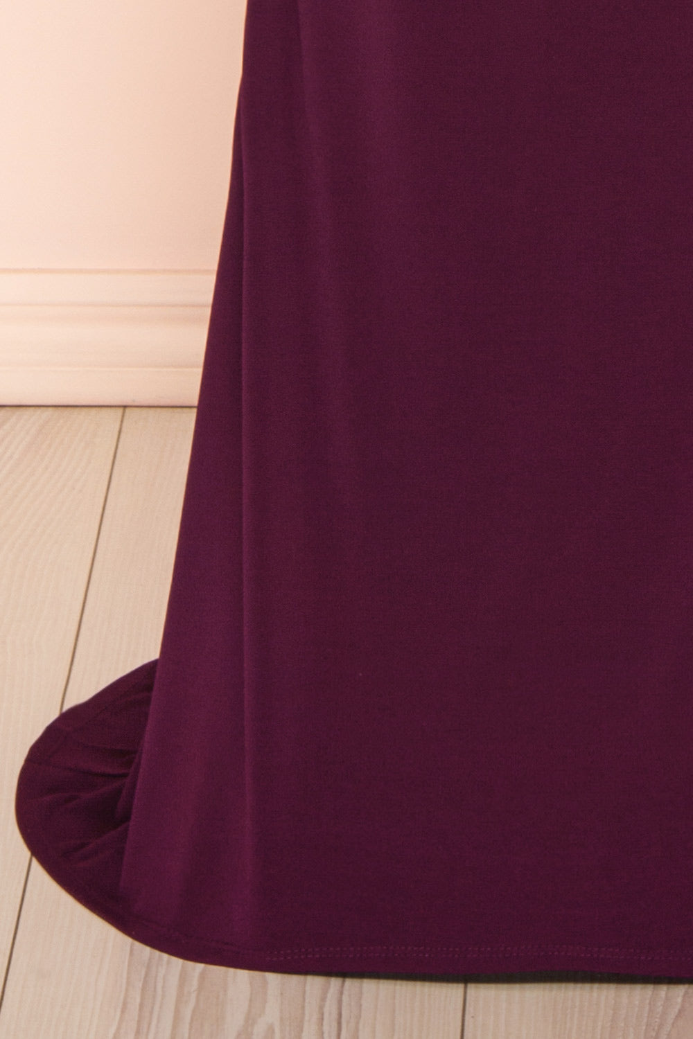 Nayla Purple | Mermaid Maxi Dress with Open Back