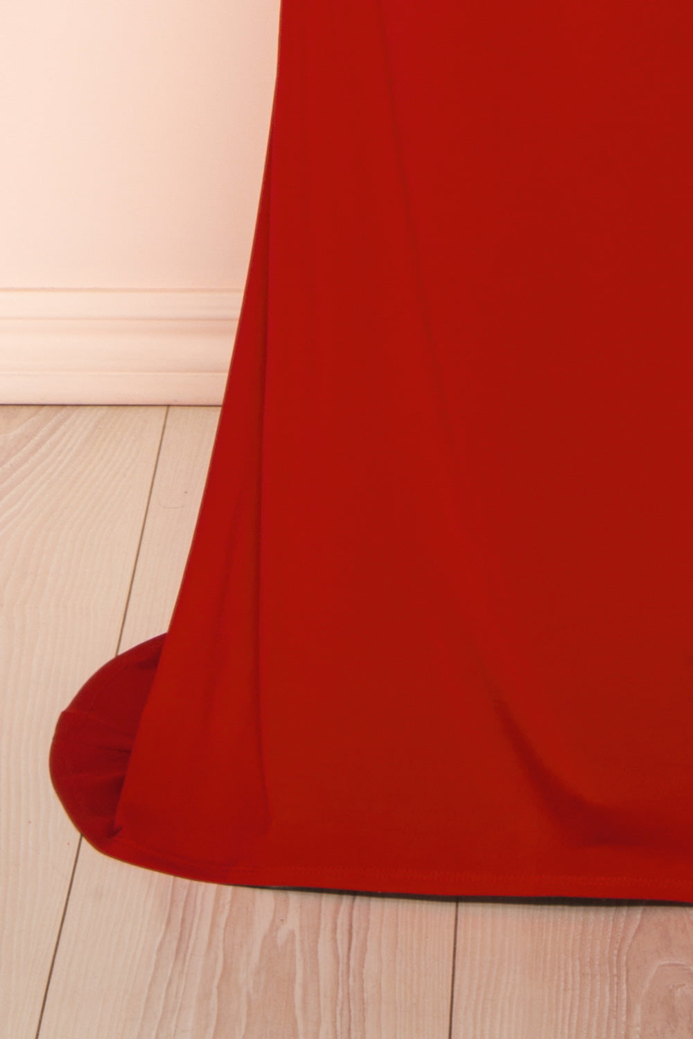Nayla Red | Mermaid Maxi Dress with Open Back