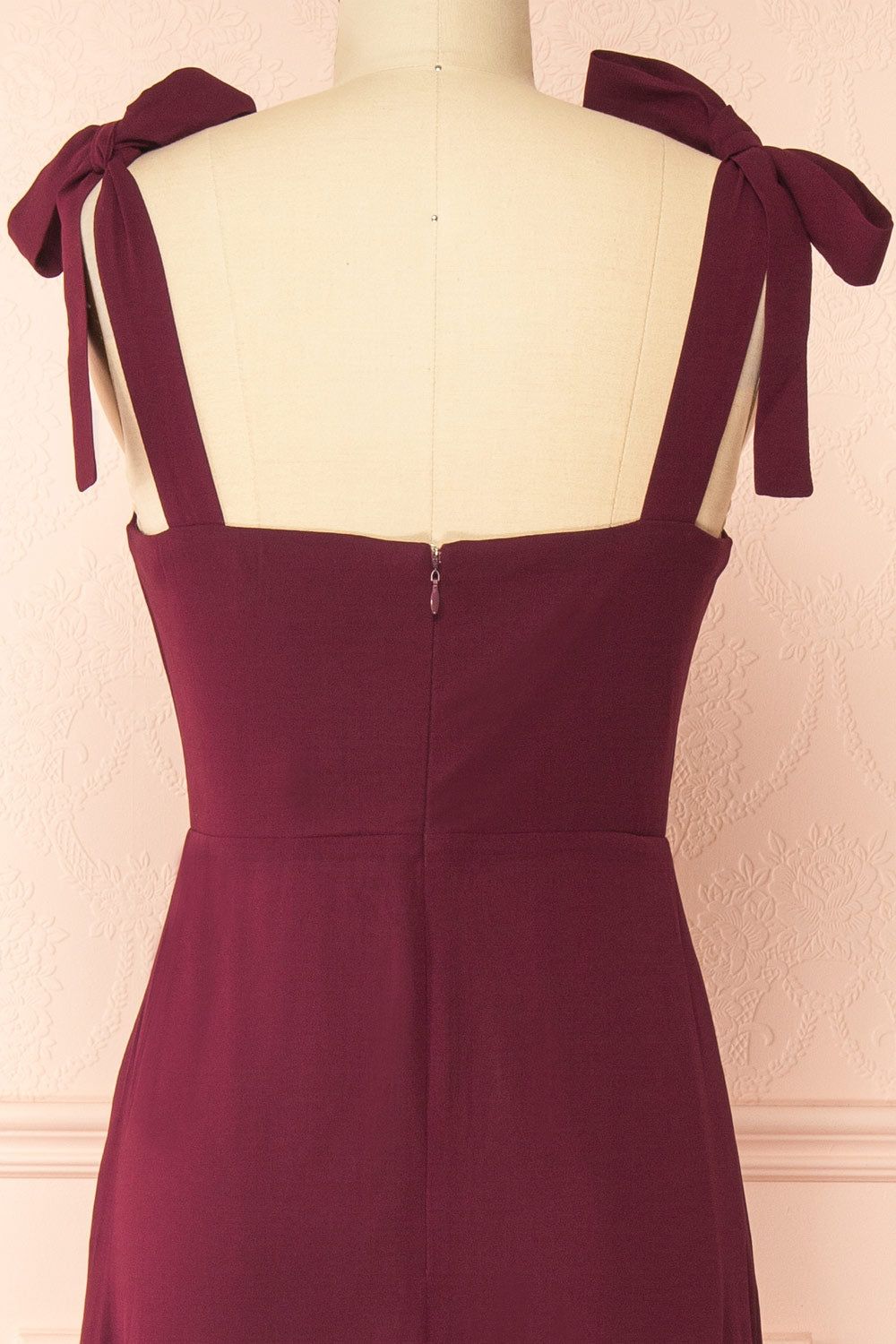 Neytiri Burgundy | Exclusive 1861 Straight Maxi Dress
