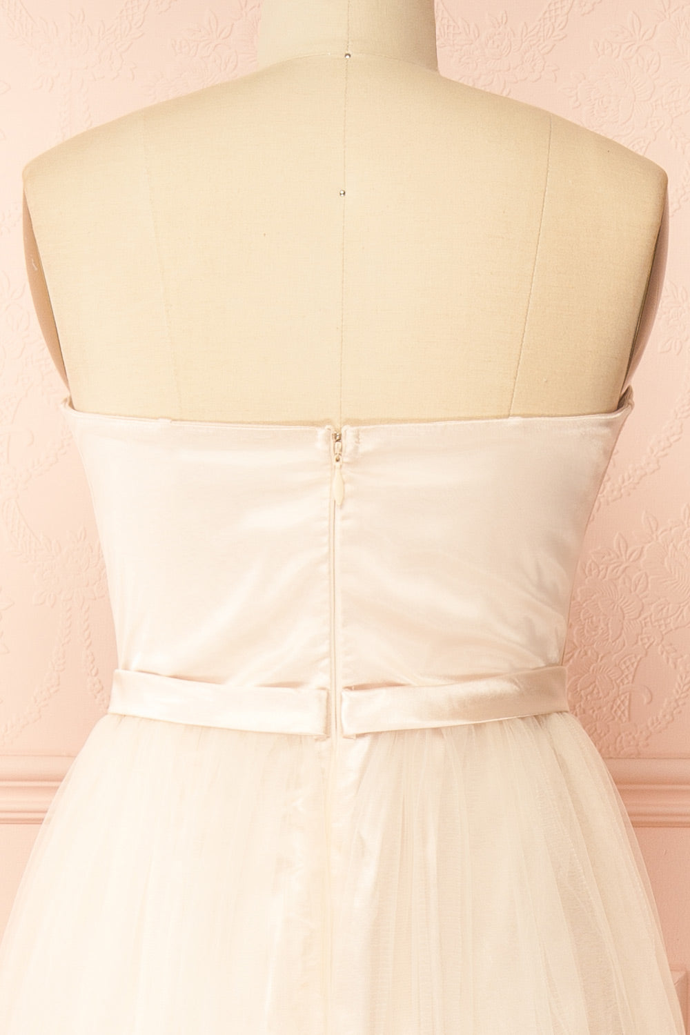 Nicola Champagne | Strapless Corset Maxi Dress