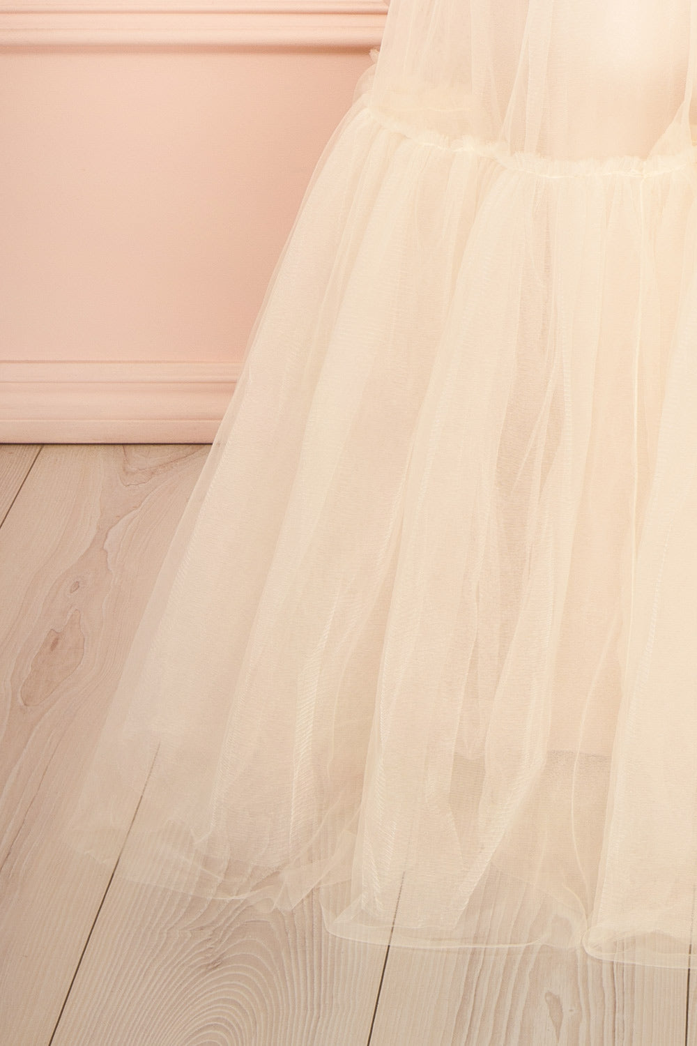 Nicola Champagne | Strapless Corset Maxi Dress