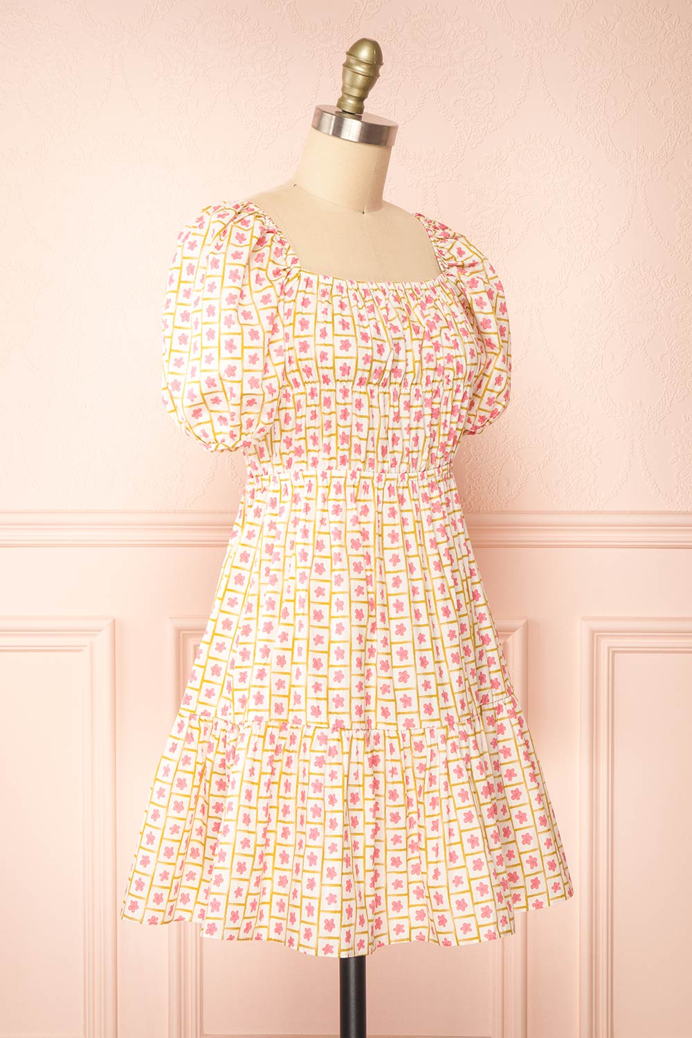Nimue | Floral A-Line Short Dress