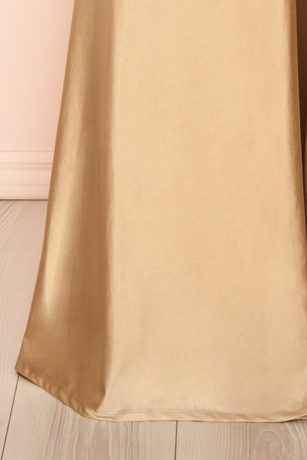Nyra Champagne | Mermaid Dress w/ Wrapped Bodice