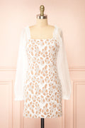 Oriane | Short White Lacy Dress