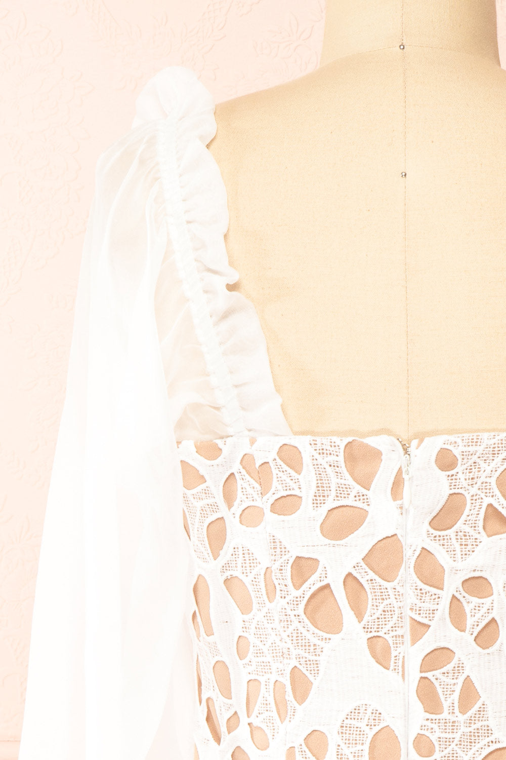 Oriane | Short White Lacy Dress