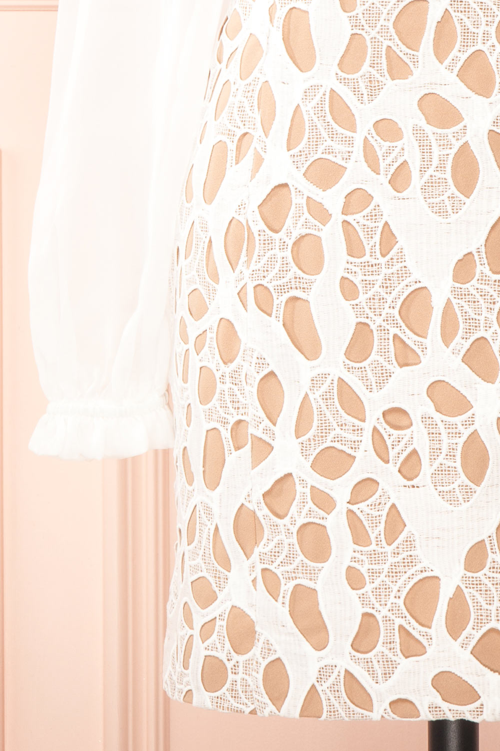 Oriane | Short White Lacy Dress