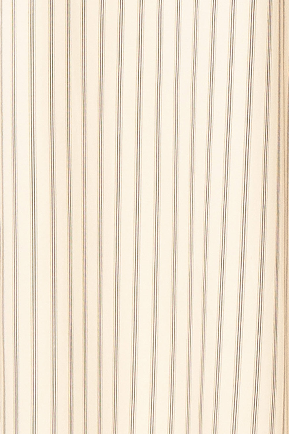 Palashi | Ivory Striped Sleeveless Midi Dress with Pockets