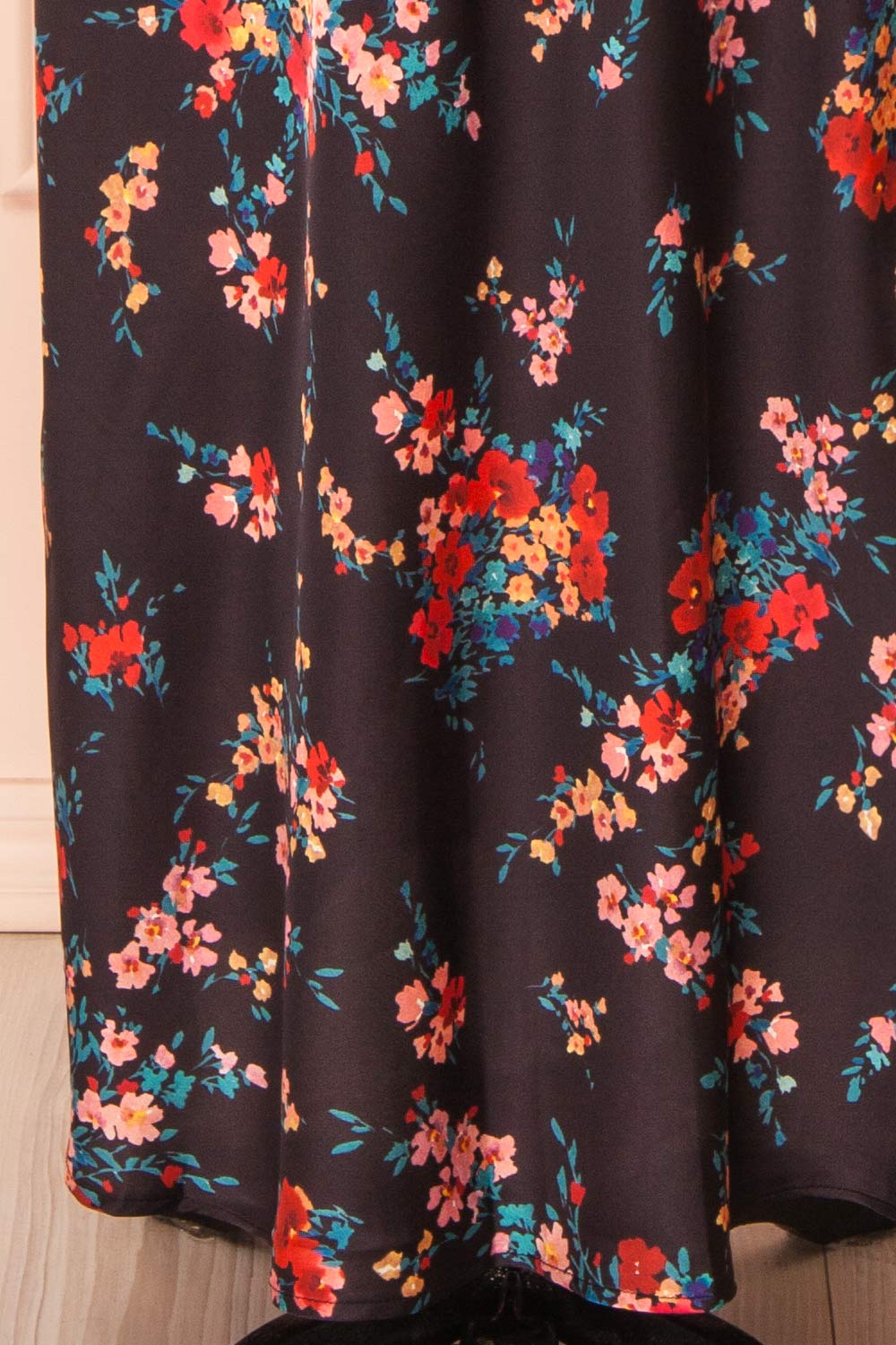 Patrice | Floral Maxi Dress with Halter Neckline