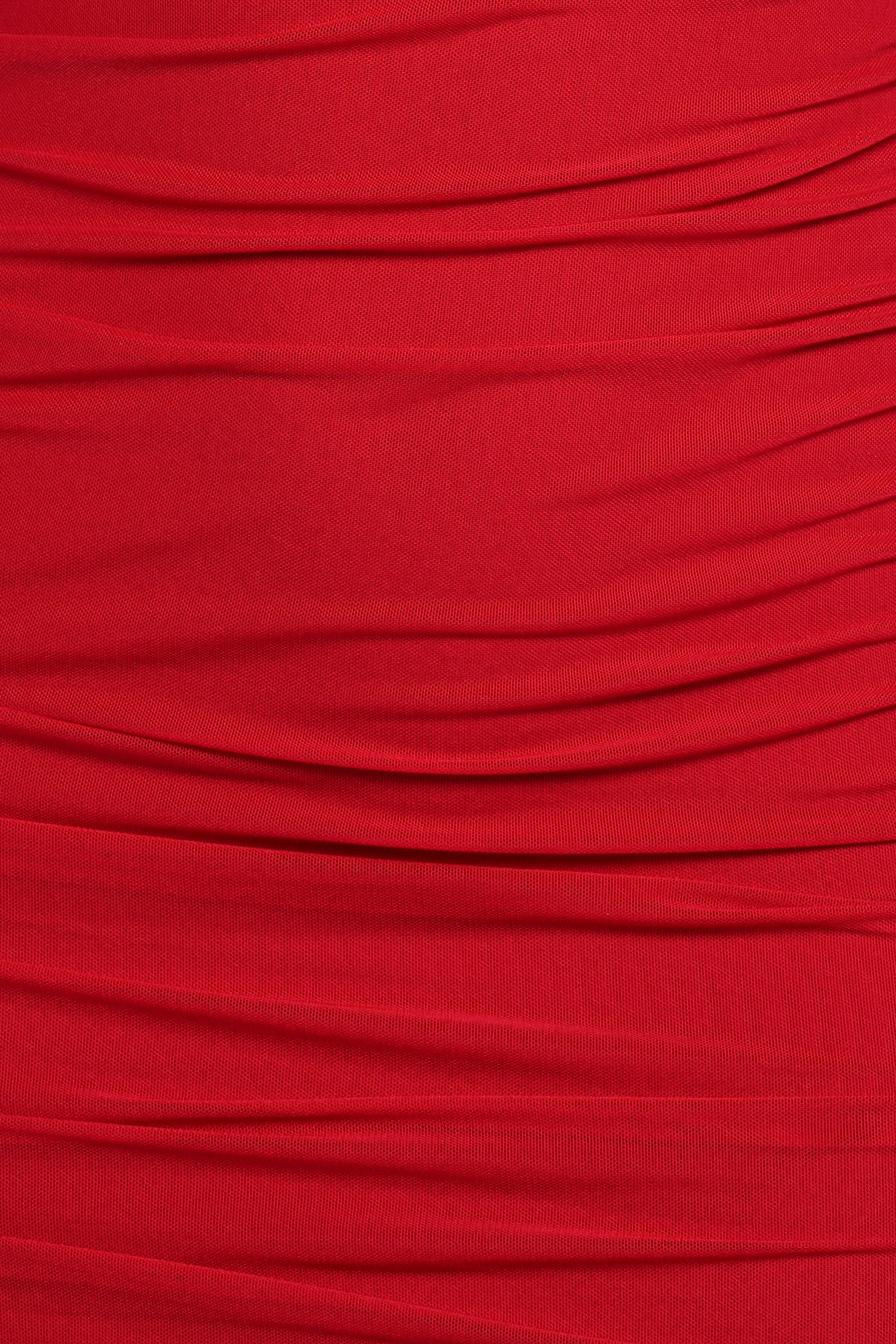 Austin Long Sleeve Mini Dress - Red