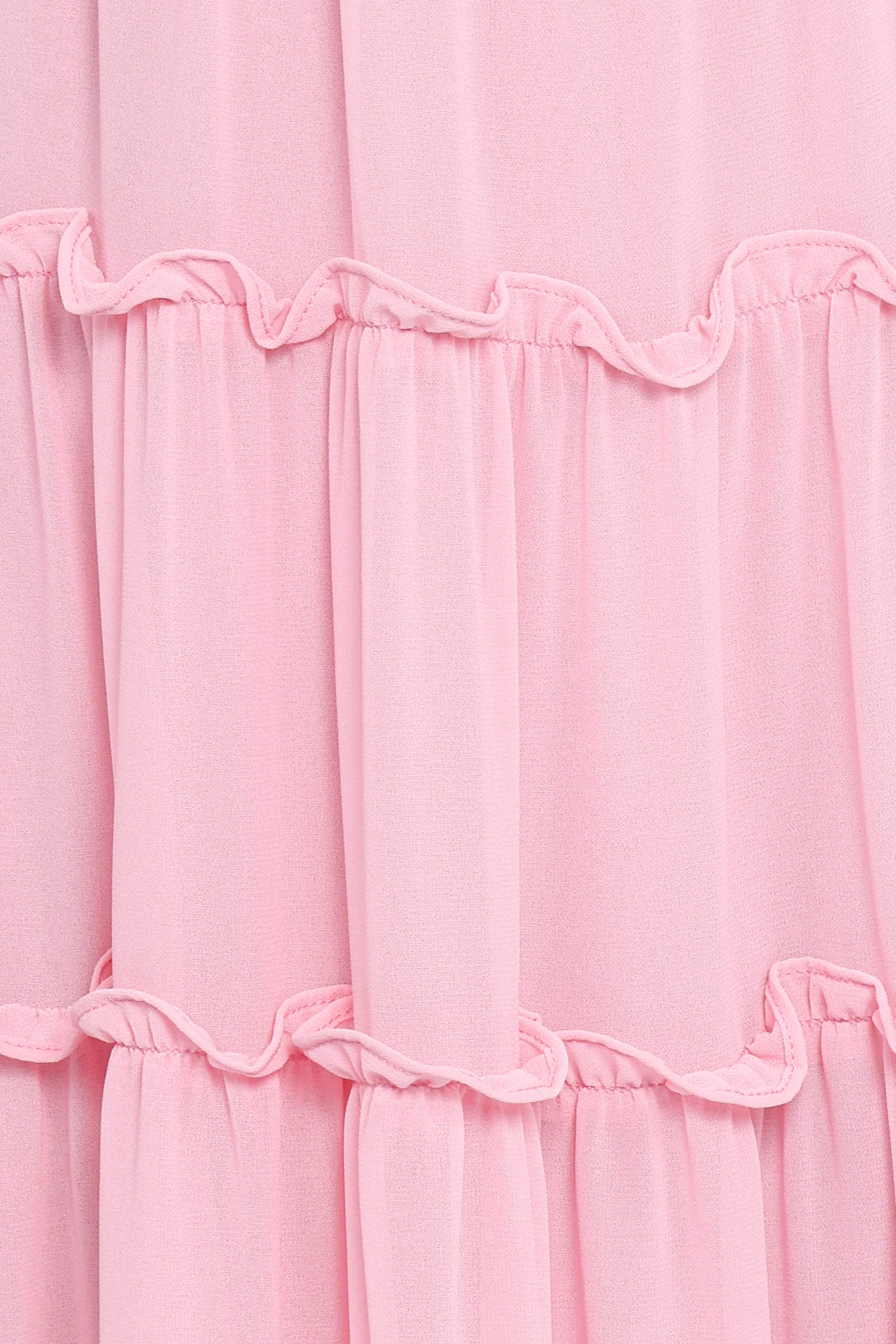 Dottie Halterneck Maxi Dress - Pink