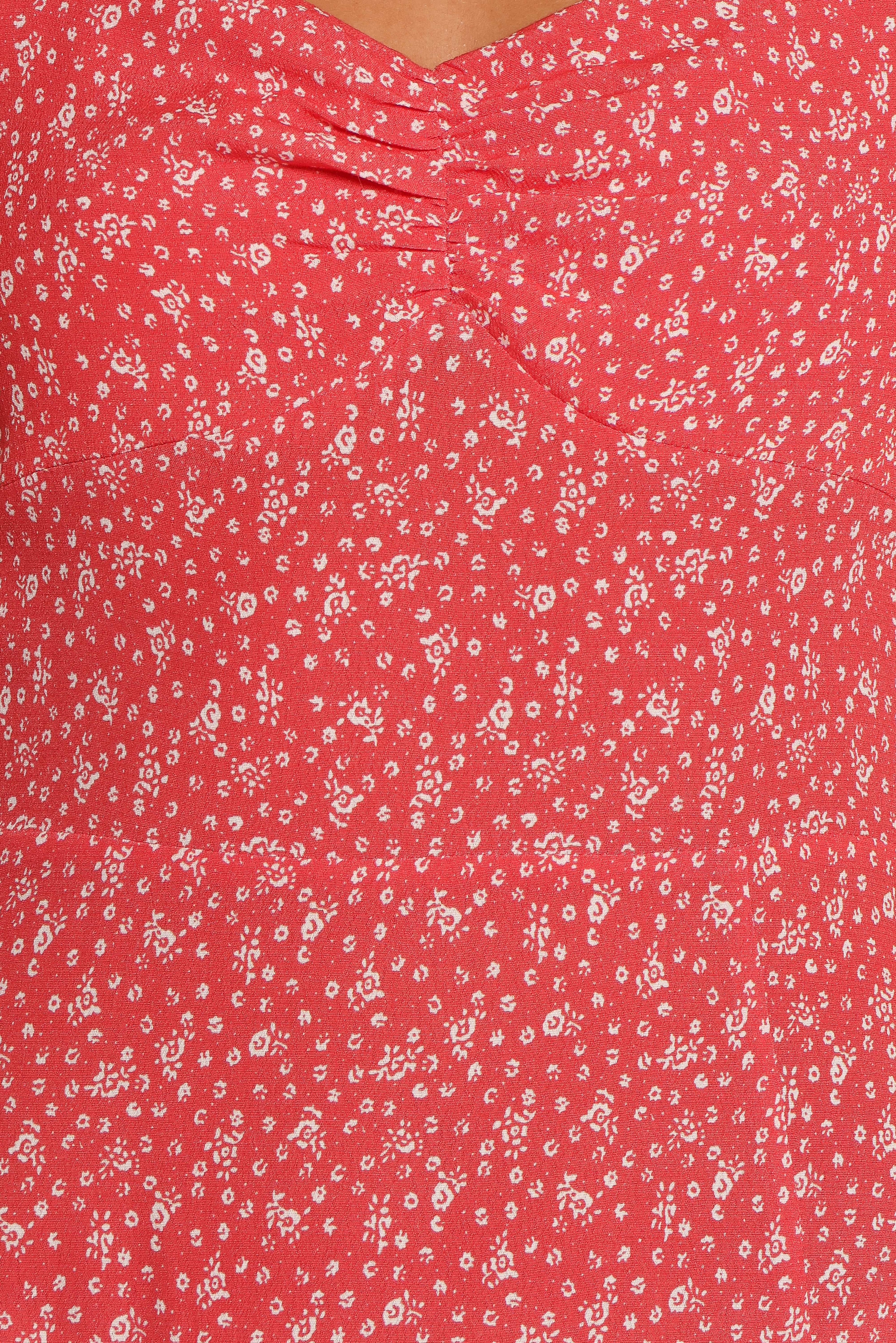 Franklin Dress - Red Floral