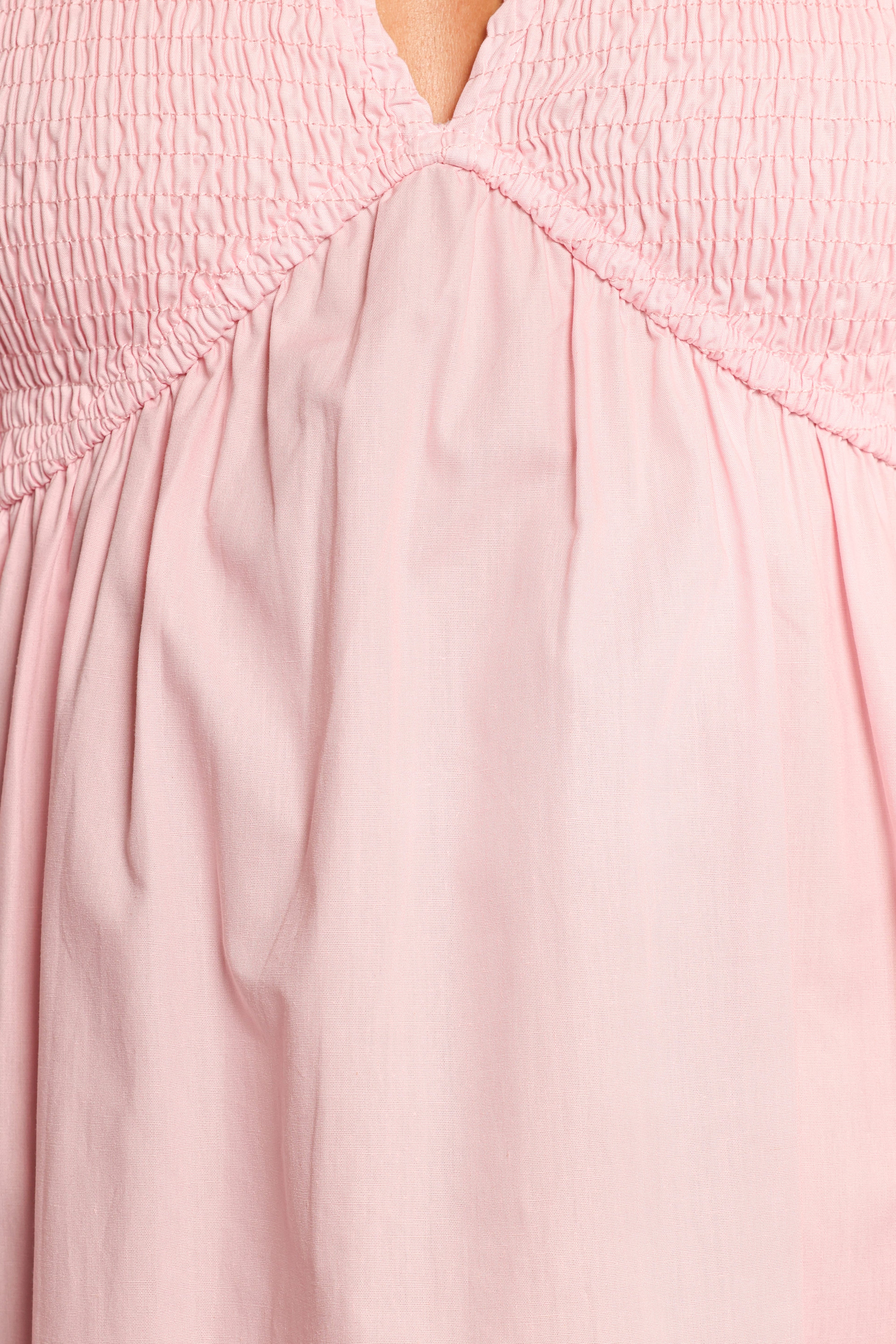 Ilyana Long Sleeve Maxi Dress - Pink