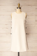 Phedi Beige | Sleeveless Dress with Button Detailing