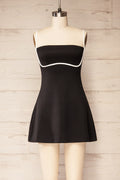Pisang | Black Mini Dress with Built in Shorts