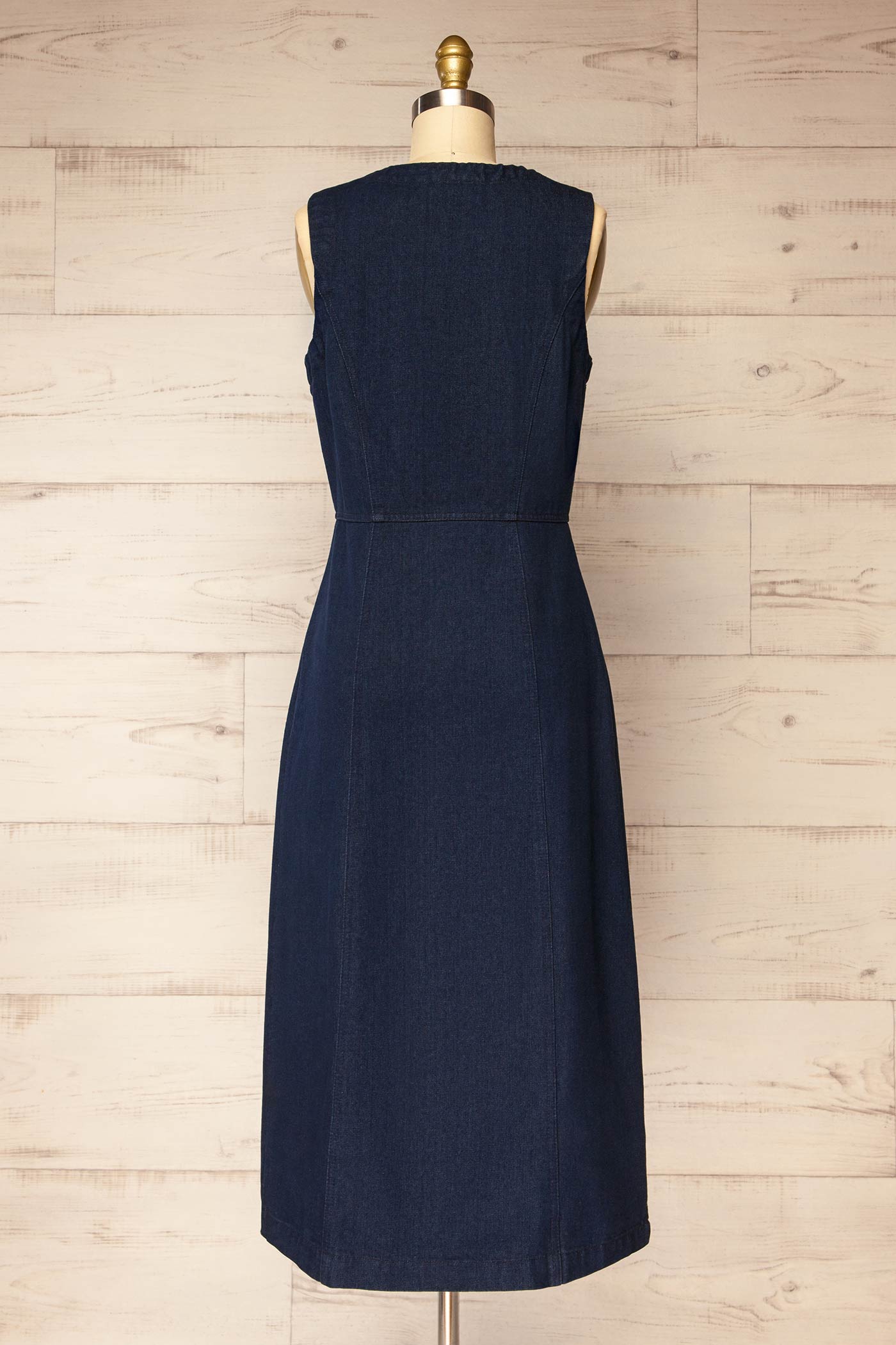 Potenza | Sleeveless Denim Midi Dress
