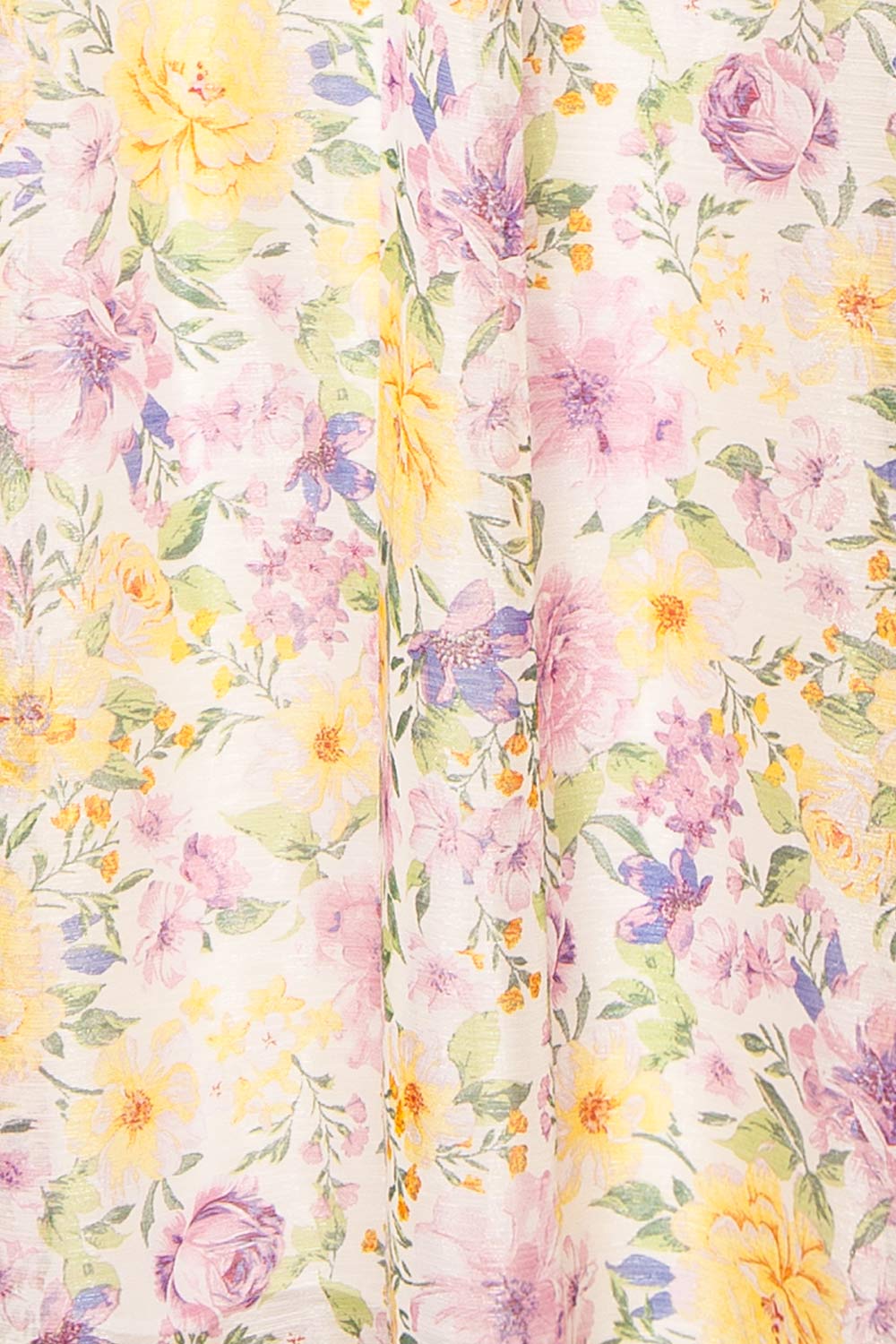 Quinnie | Shimmery Floral Midi Dress with an Empire Waist