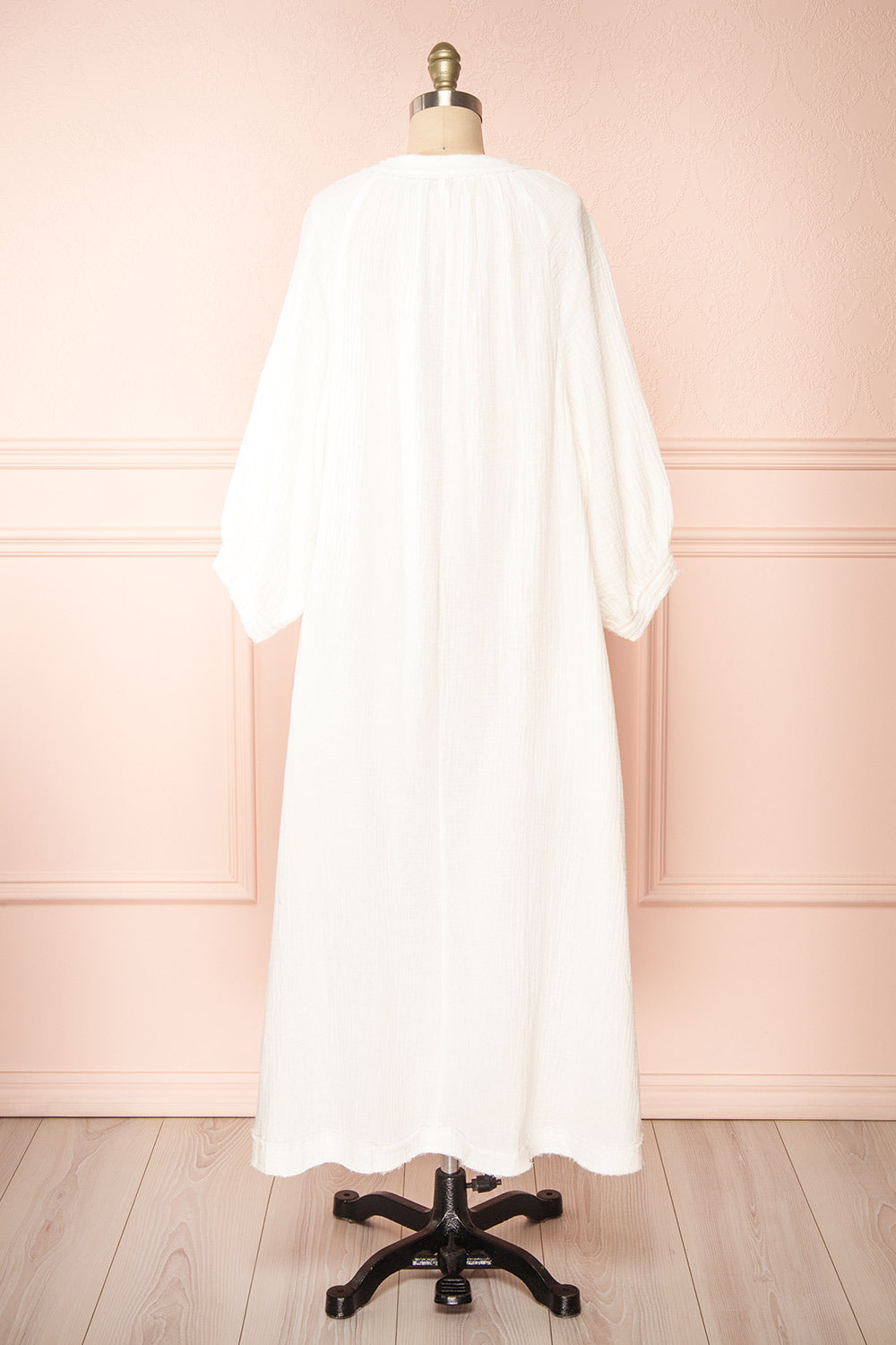 Raisa | Ivory Shift Midi Dress