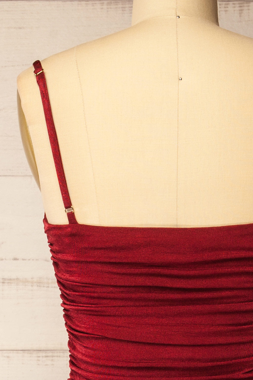 Redclife | Midi Fitted Burgundy Dress