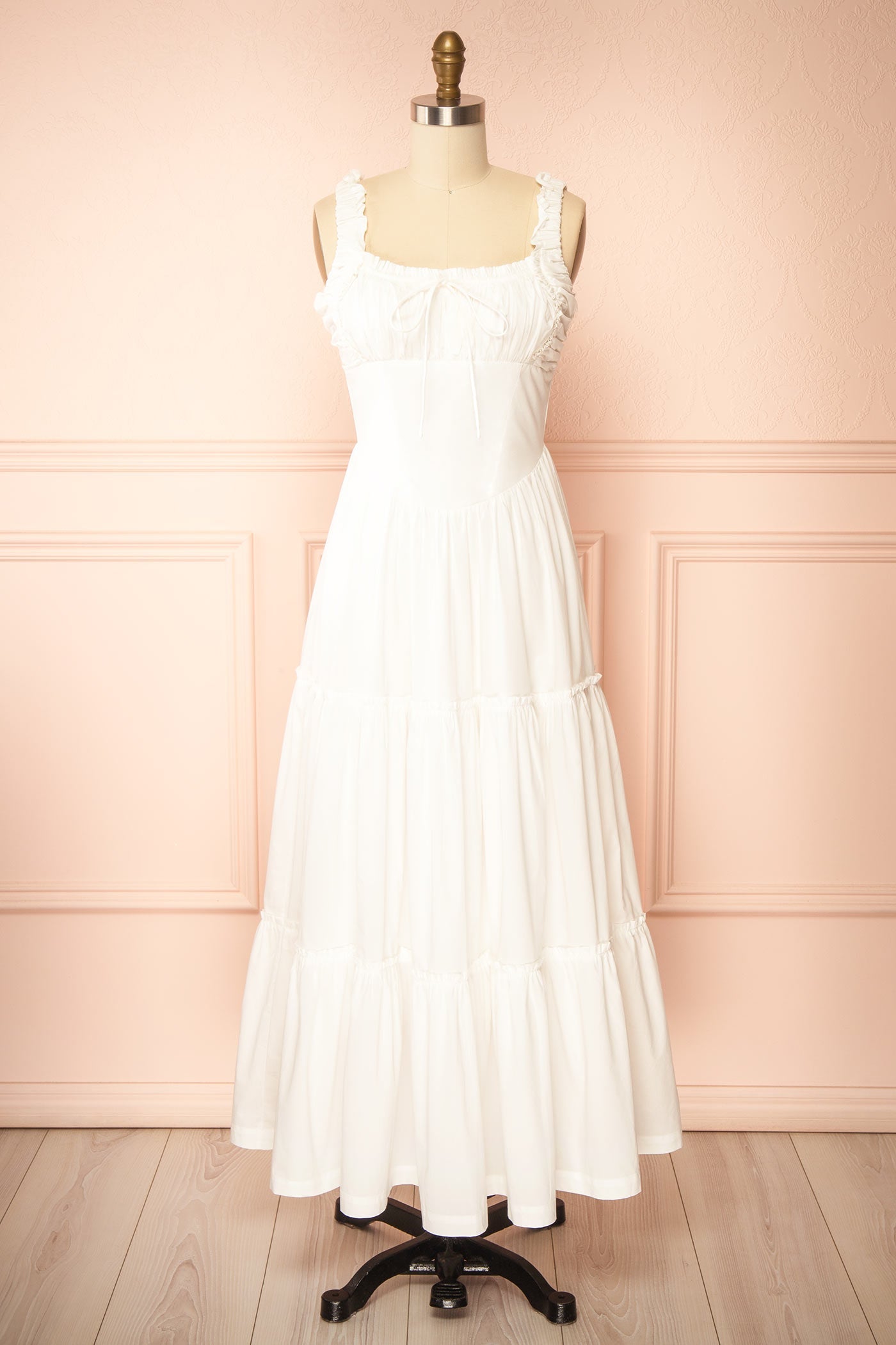 Rhianon | Ivory Maxi A-Line Dress