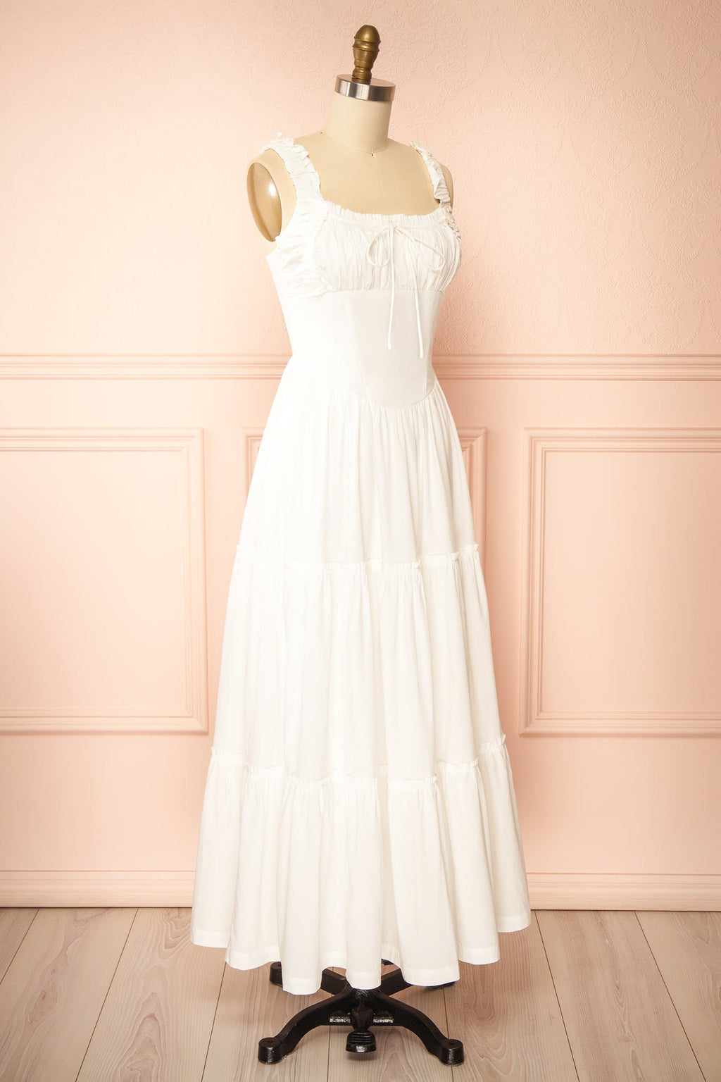 Rhianon | Ivory Maxi A-Line Dress