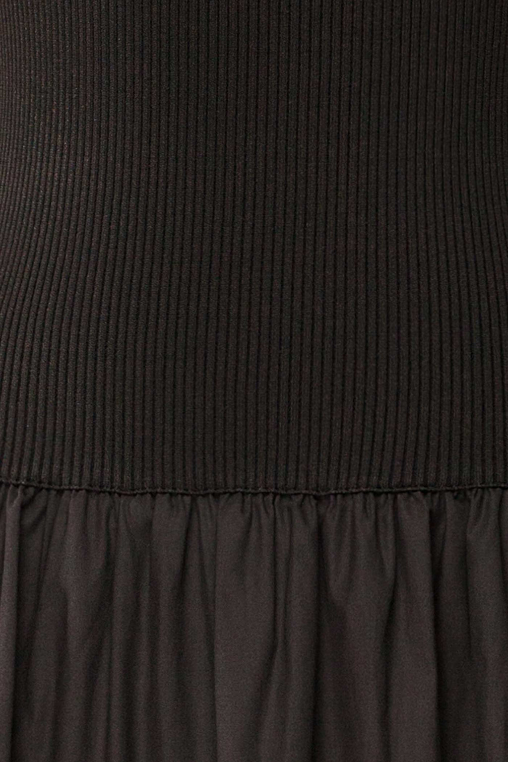 Rhory | Black Midi Dress with Open Back