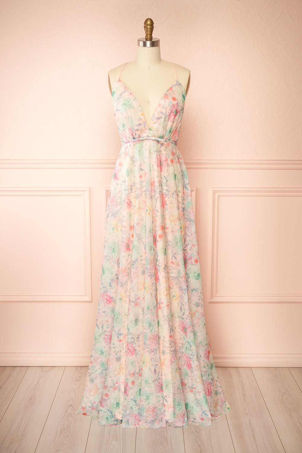 Rosehall | Floral A-Line Maxi Dress