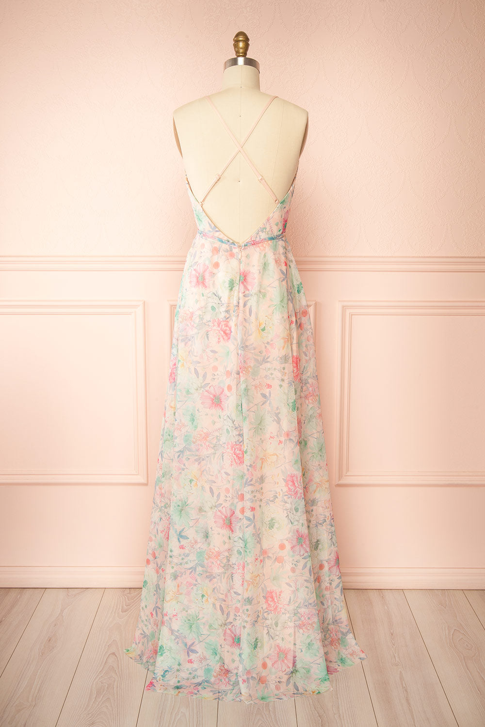 Rosehall | Floral A-Line Maxi Dress