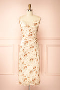 Rossy | Cowl Neck Floral Midi Dress