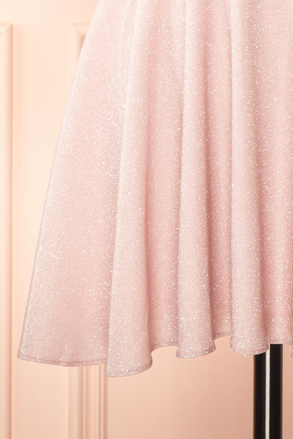 Rowyn Blush | Short Sparkly Dress with Pockets
