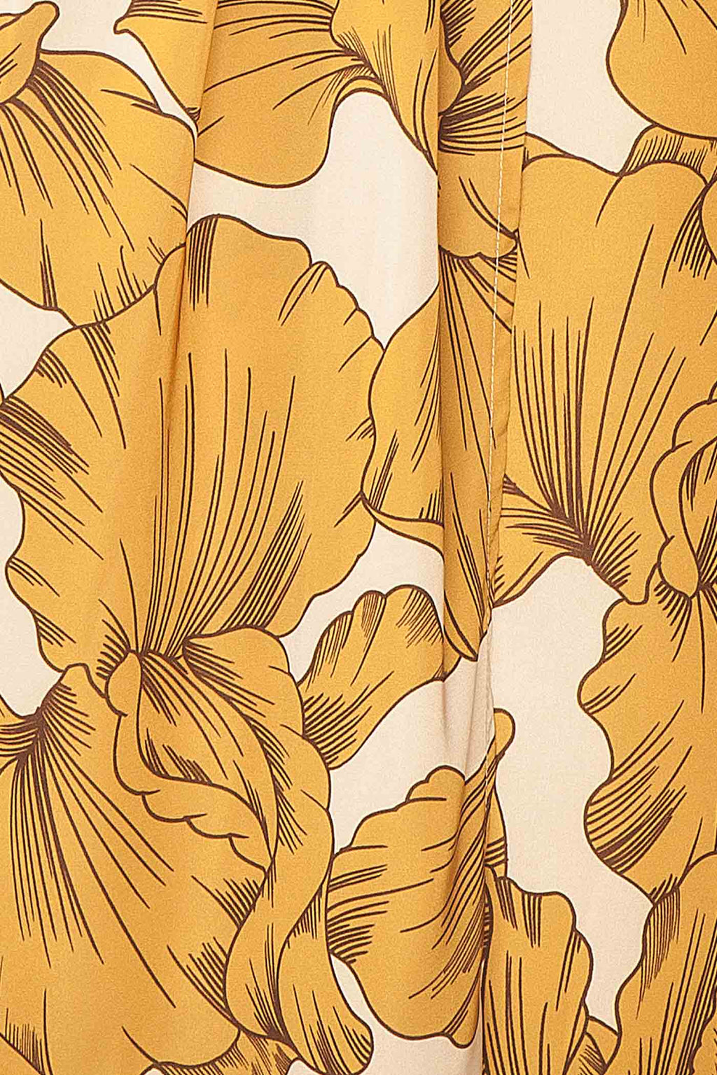 Sabah | Floral Satin Midi Dress with Slit
