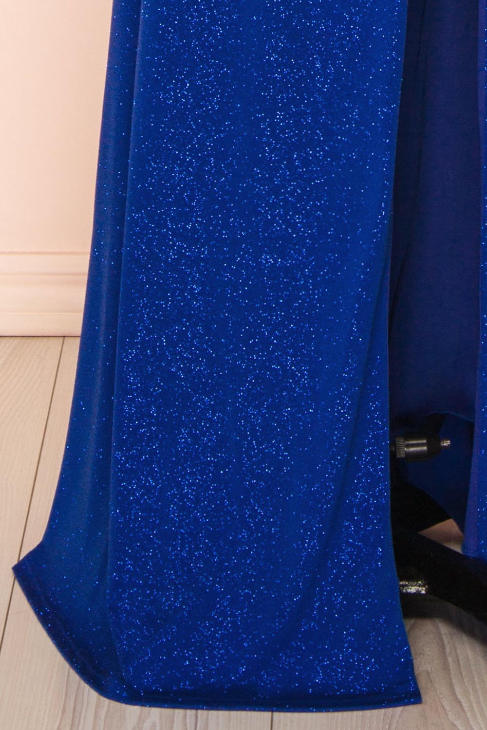 Samira Blue | Sparkly Mermaid Maxi Dress with Slit