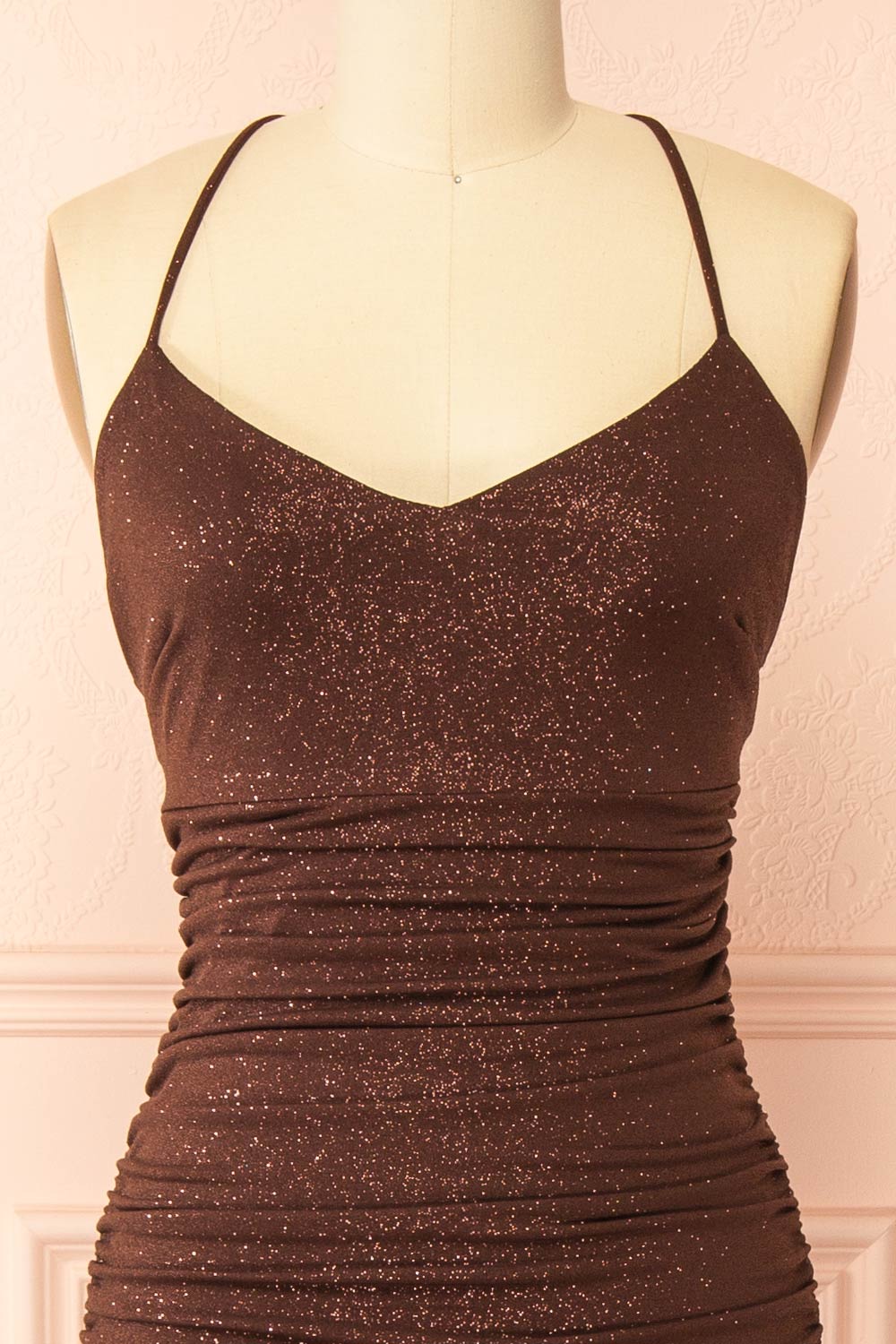 Samira Brown | Sparkly Mermaid Maxi Dress with Slit