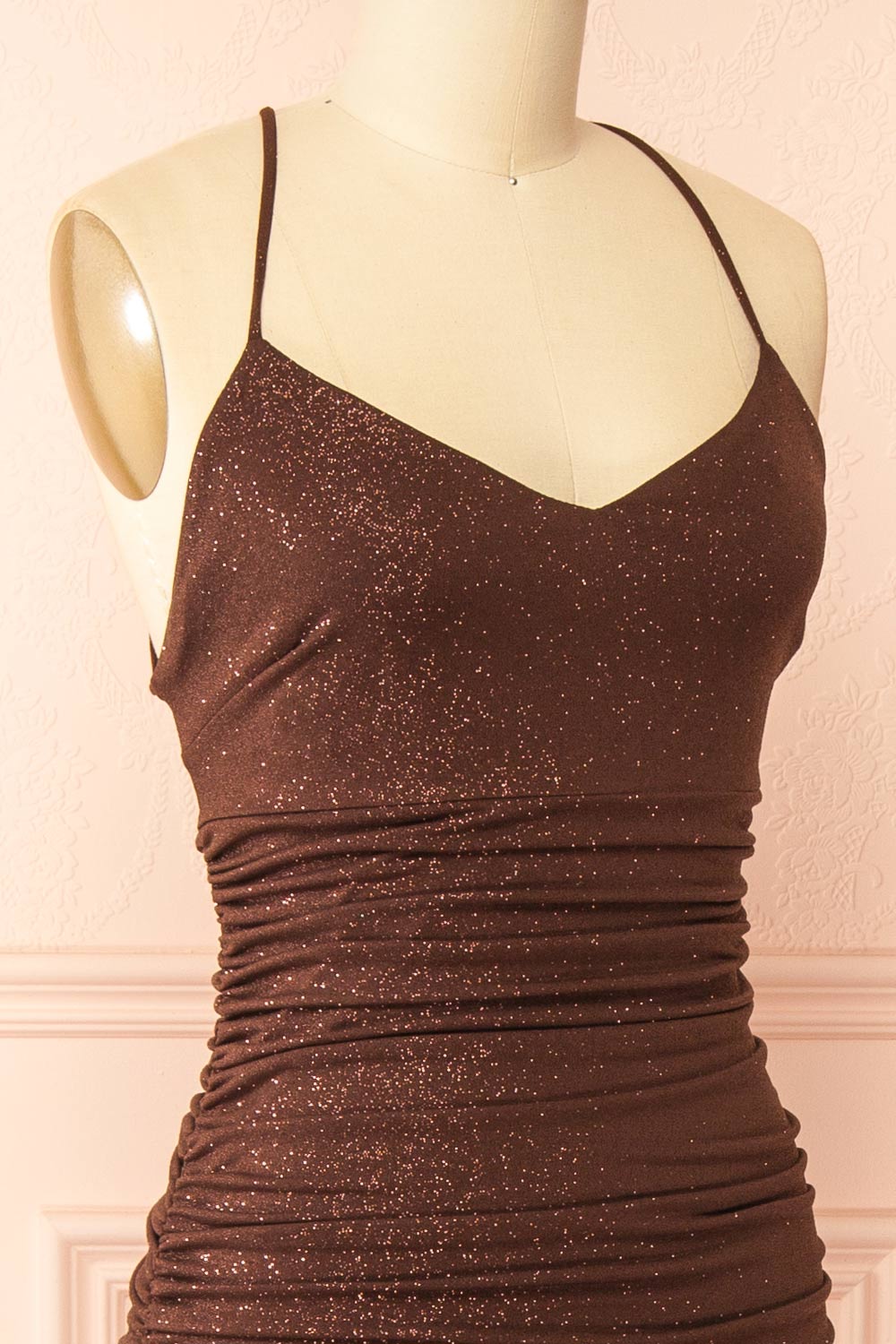 Samira Brown | Sparkly Mermaid Maxi Dress with Slit