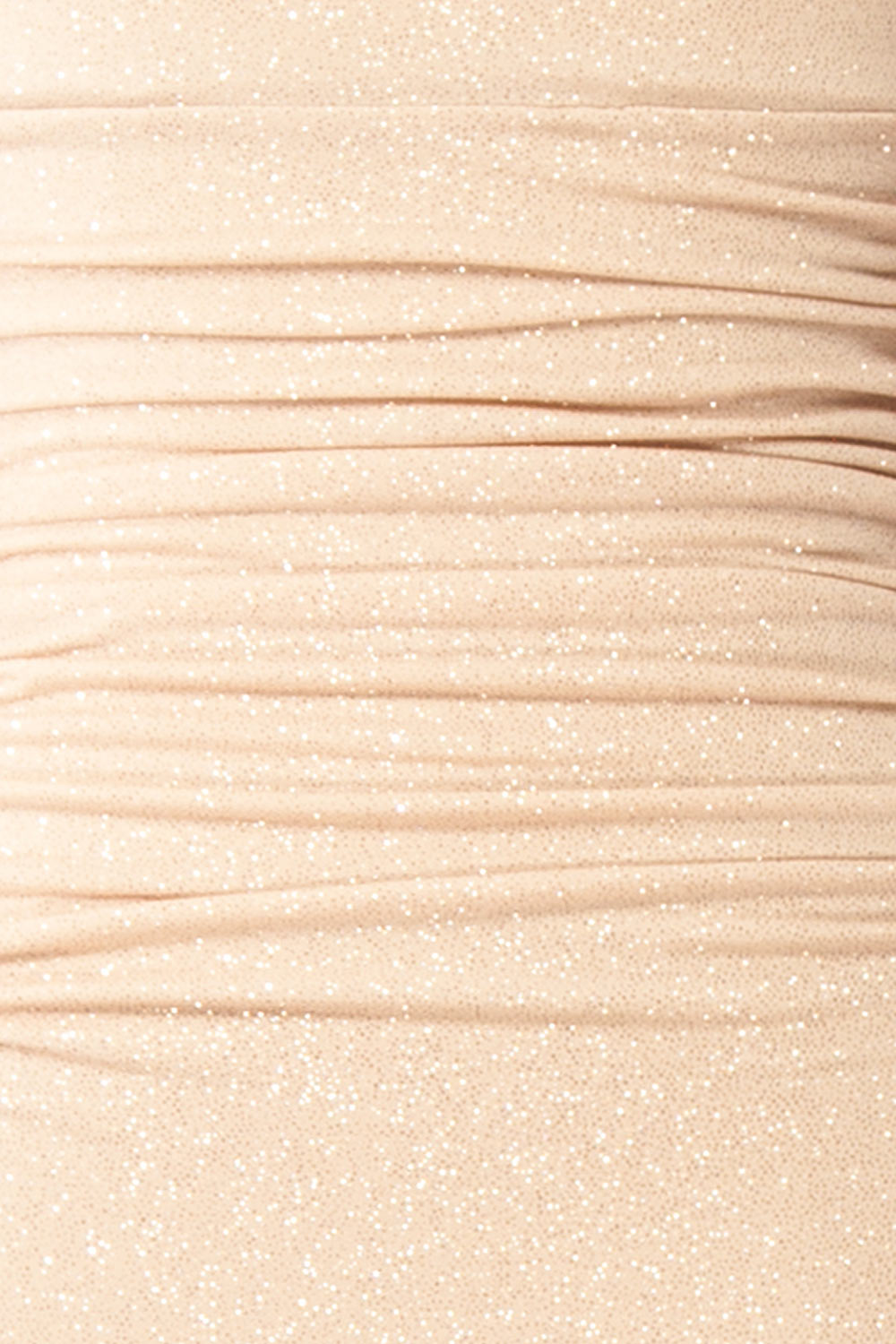 Samira Champagne | Sparkly Mermaid Maxi Dress with Slit