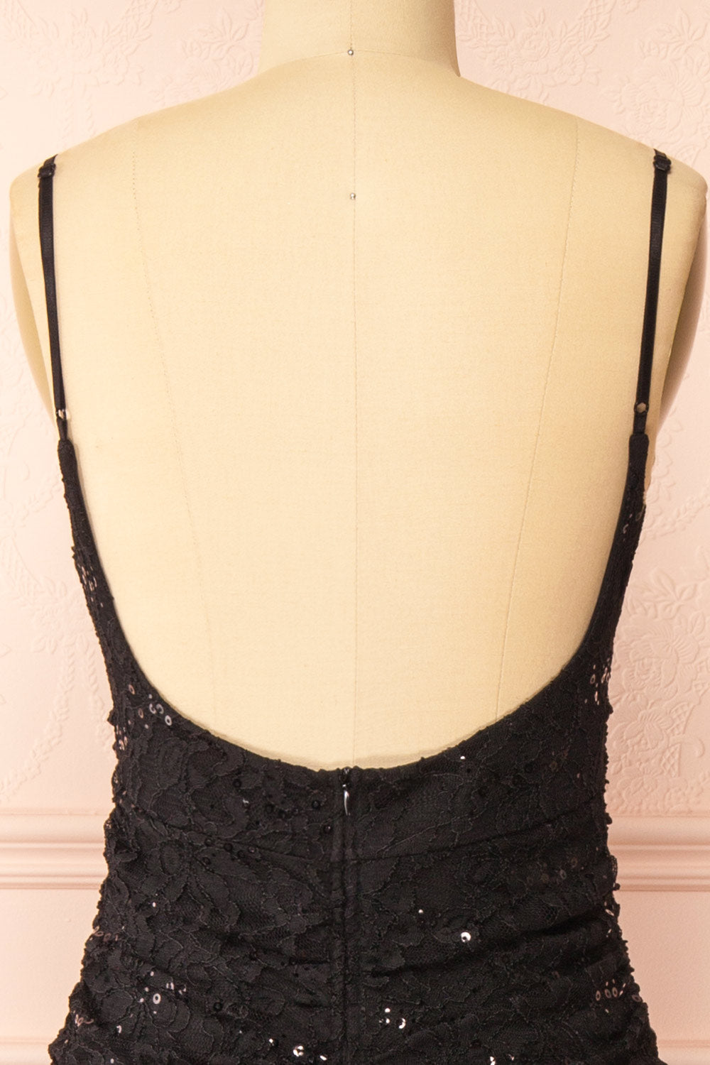 Samy Black | Sparkly Lace Mermaid Dress w/ Slit