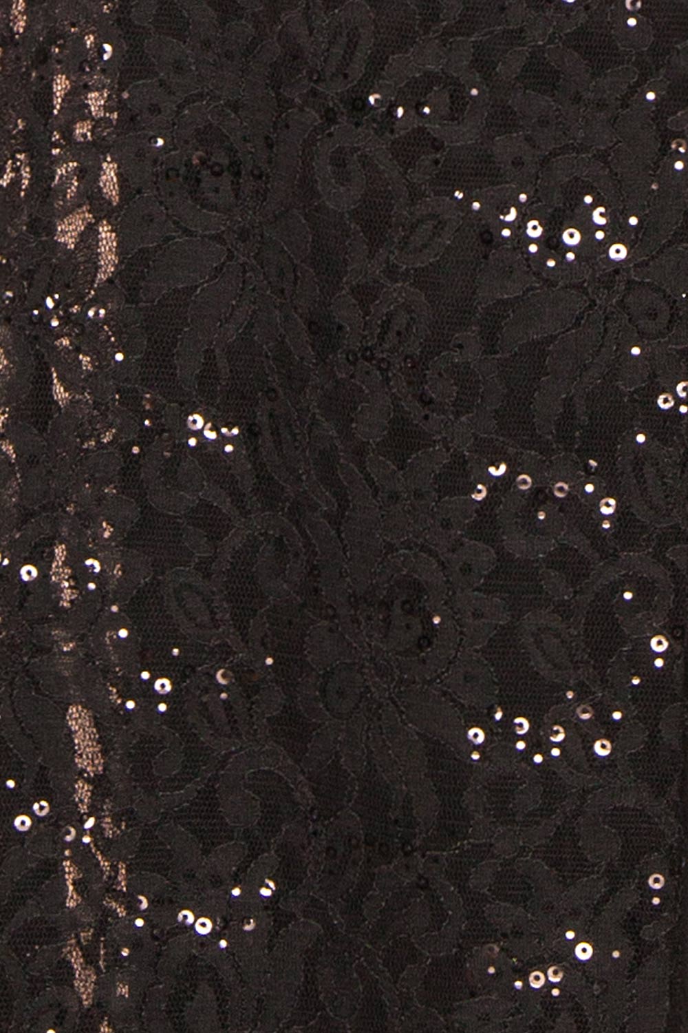 Samy Black | Sparkly Lace Mermaid Dress w/ Slit