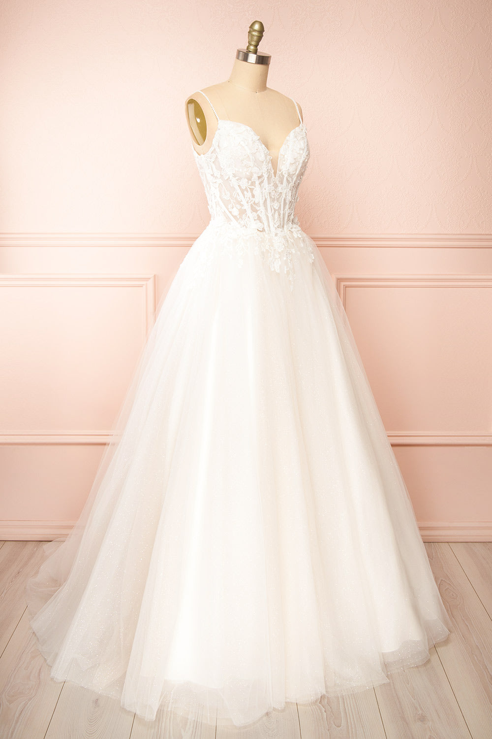 Sarienne | Sparkly A-Line Wedding Tulle Dress