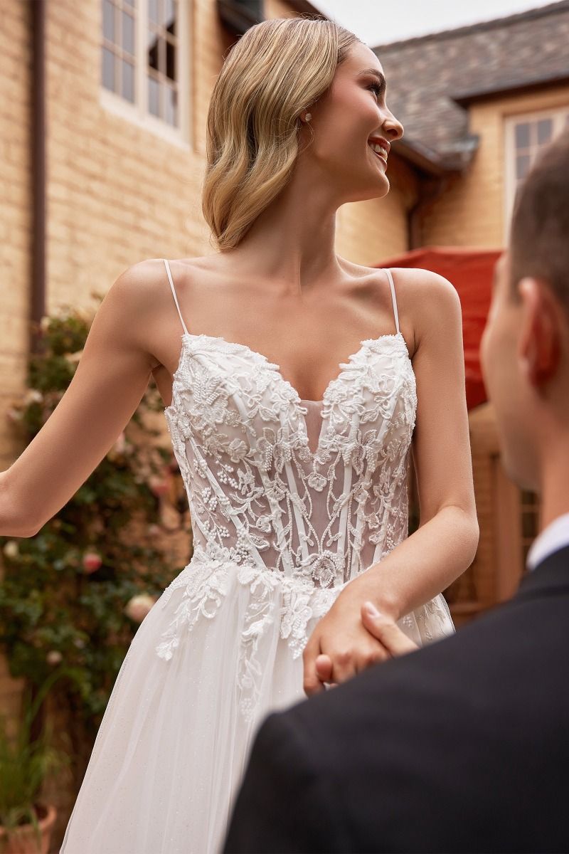 Sarienne | Sparkly A-Line Wedding Tulle Dress