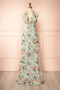Seojun | Maxi Floral Halter Dress