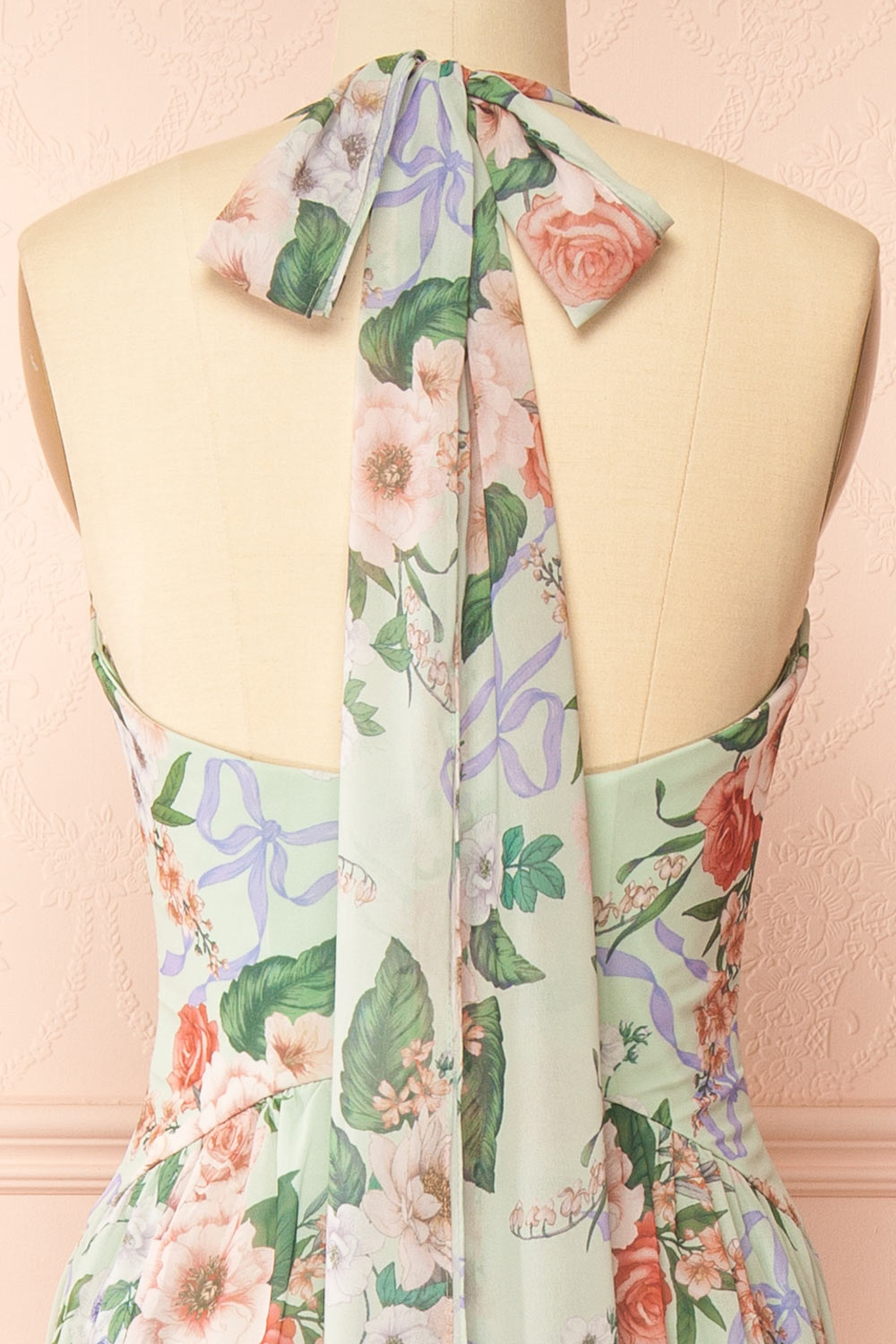 Seojun | Maxi Floral Halter Dress