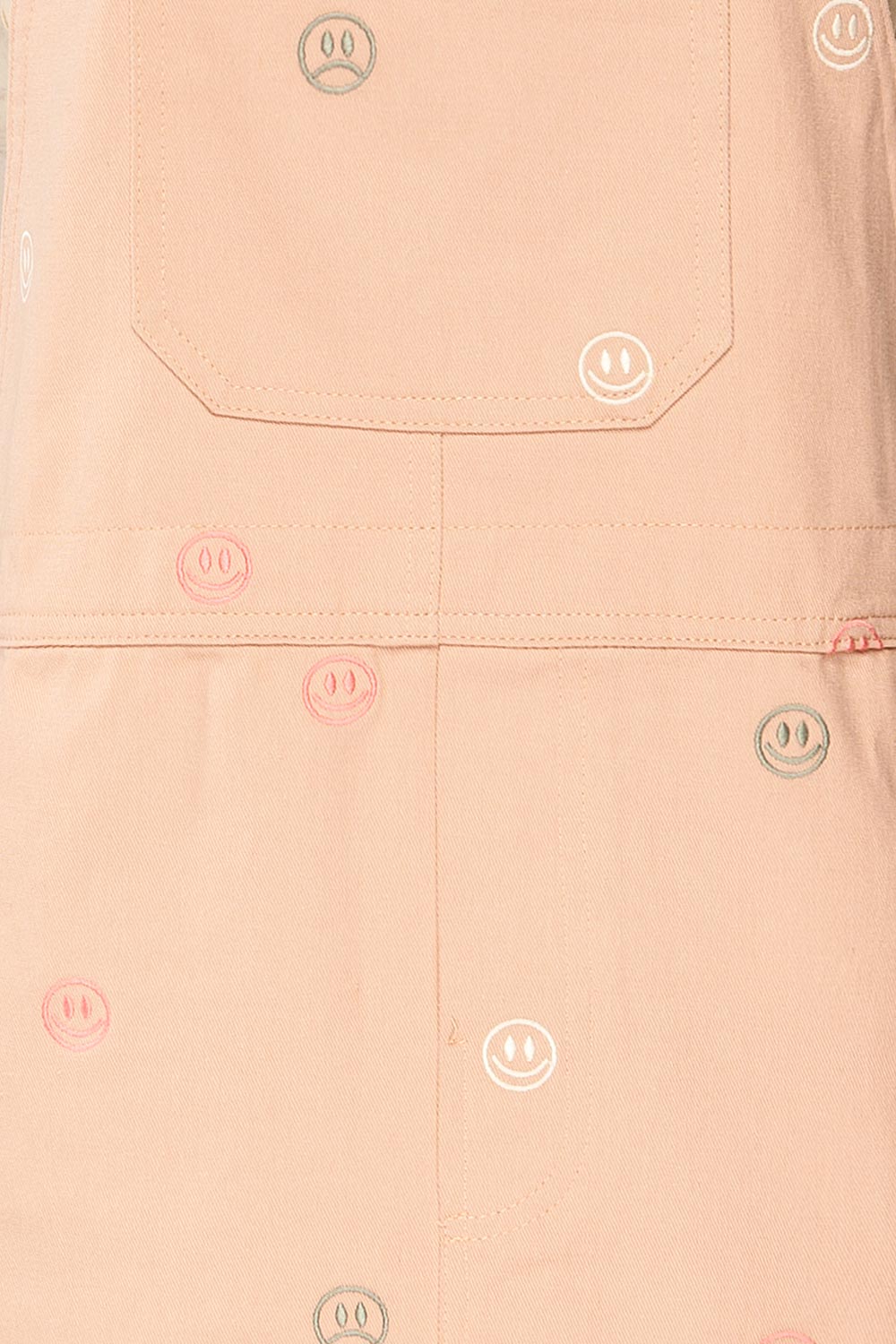 Shanicka | Pink Short Overall Dress w/ Embroidery