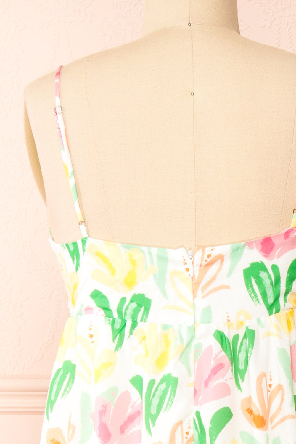 Silvia | Colourful Floral Maxi Dress with an Empire Waist