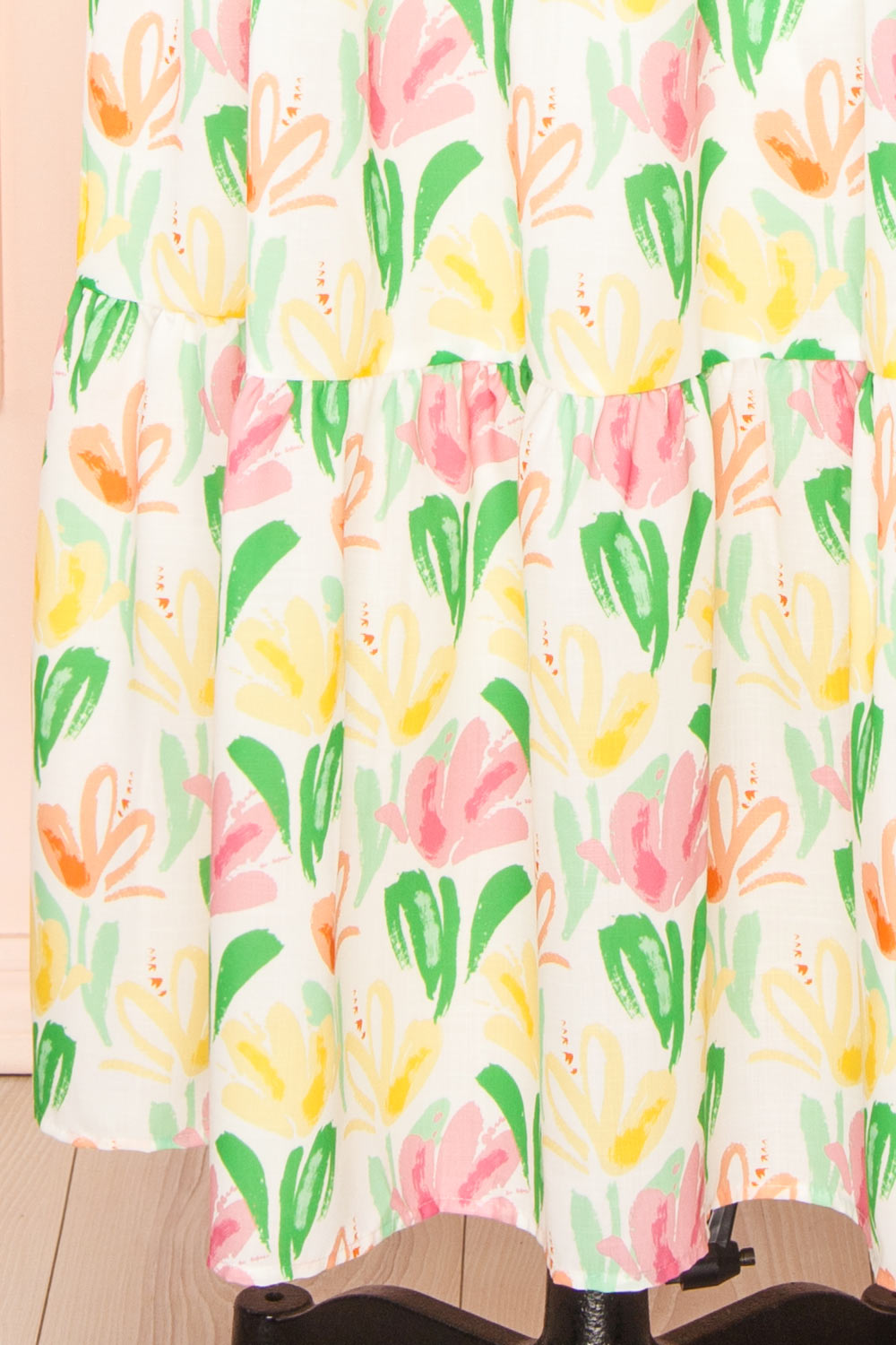 Silvia | Colourful Floral Maxi Dress with an Empire Waist