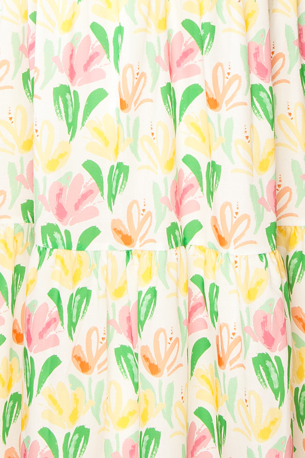 Silvia | Colourful Floral Maxi Dress with an Empire Waist